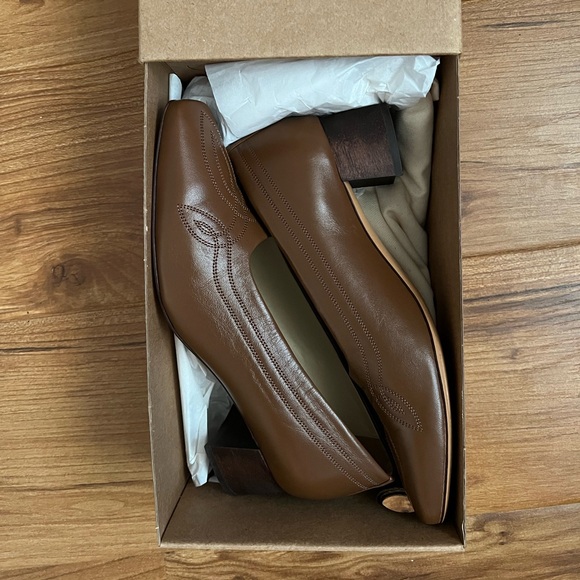 Mari Giudicelli Shoes - Mari Giudicelli Loren Ballerina Pump with Western Stitching